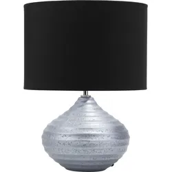 Beliani, Tischlampe, Tischlampe Lampka Tischlampe Silber CUBAN (E27)
