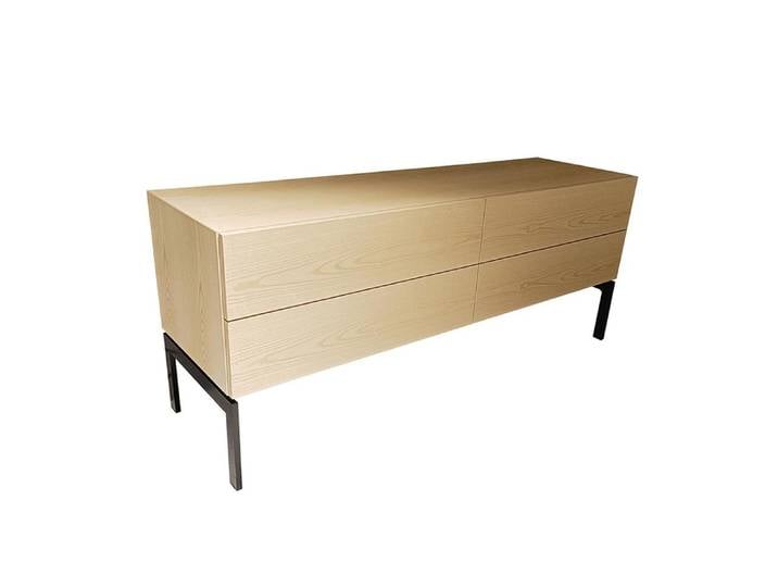 PORRO commode MODERN avec 4 tiroirs 160 x 46 x H 66 cm [Nouveau produit, pour exposition]