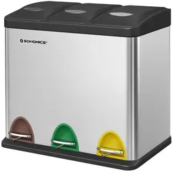 Mülleimer   ¦ silber ¦ Metall,Kunststoff ¦ Maße (cm): B: 47 H: 39,5