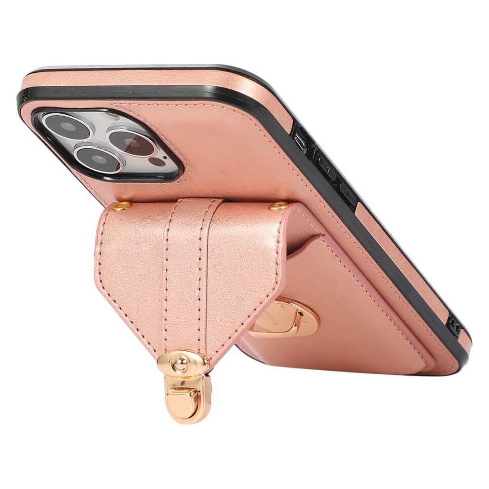 Cover-Discount iPhone 15 Pro Max- Schutzhülle Case mit Tasche rosa (Apple iPhone 15 Pro Max) (660155748D)
