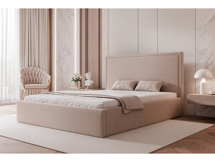 yourhouse24 Polsterbett Asuro Doppelbett Bettgestell Lattenrost