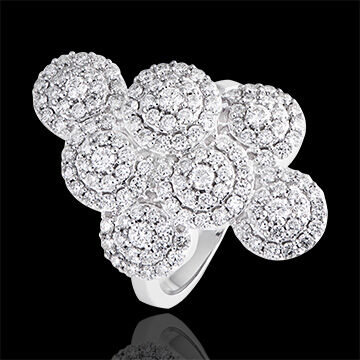 Edenly Ring Schicksal - Panache - 375er WeiÃŸgold und Diamanten