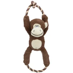 2x Trixie Hunde-Spielzeug Affe, 40 cm, Braun (Plüschspielzeug Hund), Hundespielzeug