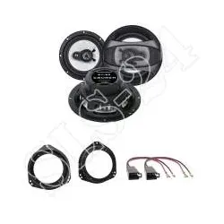 Crunch GTi52 Lautsprecher Einbauset 150 Watt für Opel Corsa B C Meriva Ringe ...