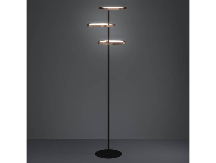 Lampadaire LED 53 x 53 x 160cm Acier laqué Polycarbonate LED Module LED