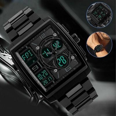 The Cart Load Men's Digital Chronograph Army Sport Watch, Analog Quartz Waterproof Military Tactical Design, Outdoor Essential Men's Digital Chronograph Army Sport Watch, Analog Quartz Waterproof Military Tactical Design, Outdoor Essential