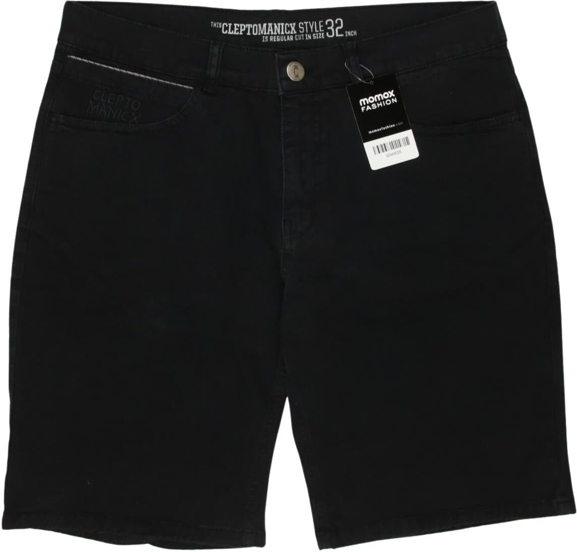 Cleptomanicx Herren Shorts, Schwarz, Gr. W32, Elasthan / Baumwolle - Second Hand