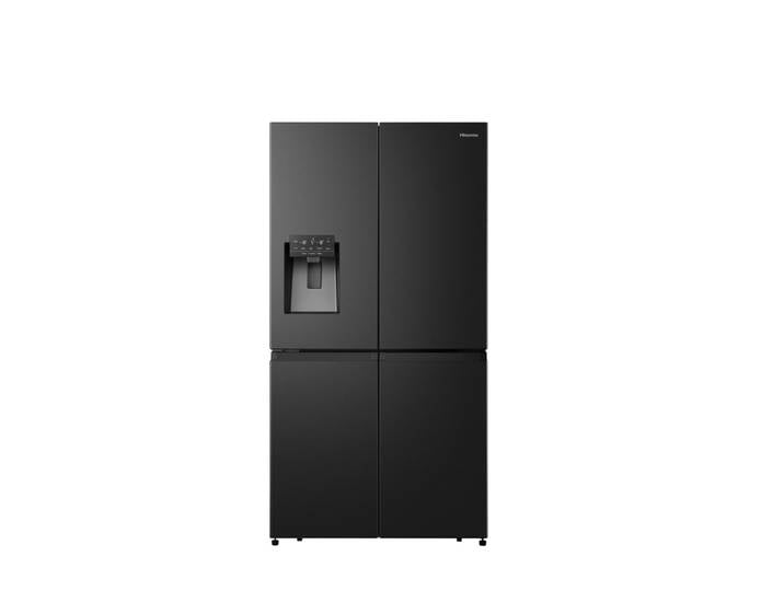 HISENSE Multi Door RQ760N4SBFE , Energieeffizienz: E, silber (schwarz), Display außen, Kühlschränke, Wasser-/Eisspender, Multi Door