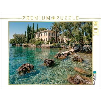 CALVENDO Puzzle Punta San Vigilio - Mediterrane Eleganz am Lago di Garda | 1000 Teile Lege-Größe 64x48cm Foto-Puzzle für glückliche Stunden