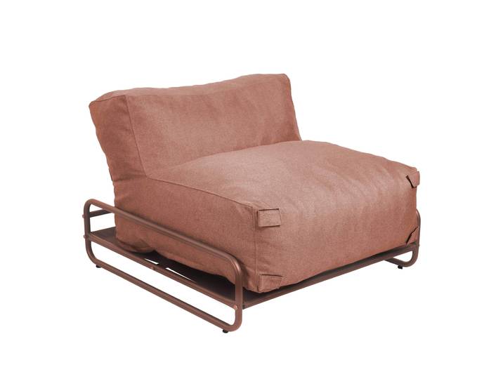 Oviala - Chauffeuse pour salon de jardin modulable avec structure