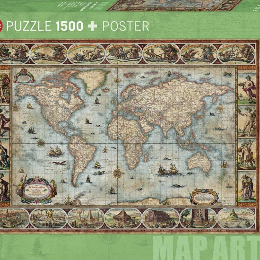 HEYE Puzzel Adam Shaw Willem Blaeu Wereld