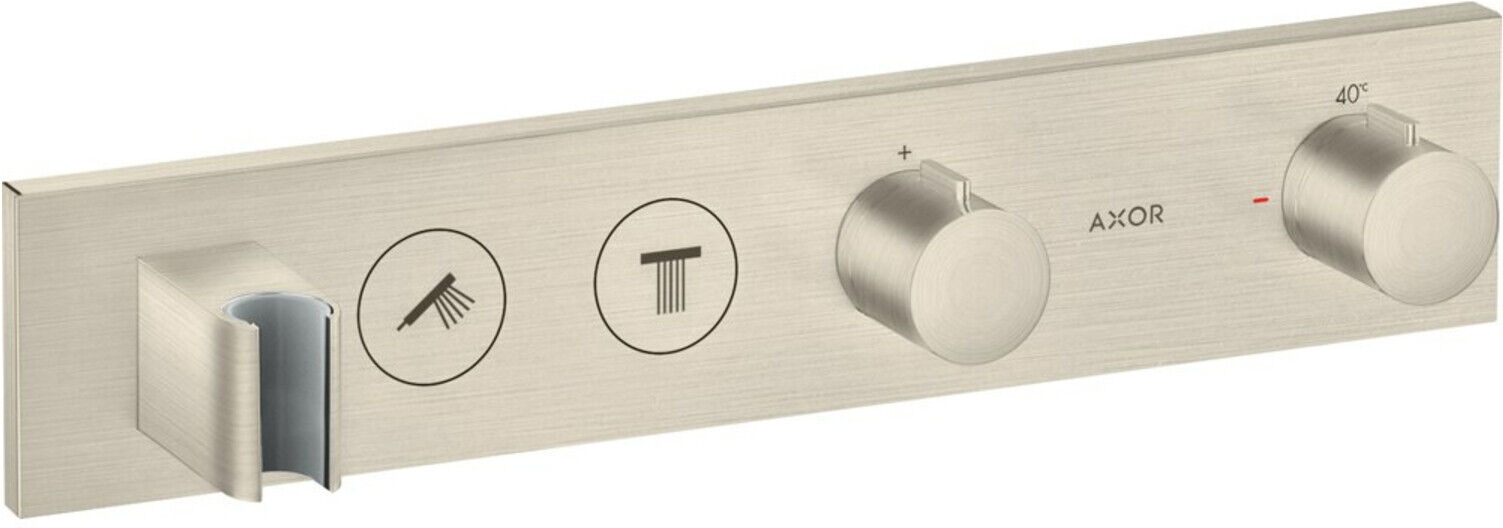 Hansgrohe Fertigmontageset Axor Select UP-Thermostat., 2 Verbr., brushed nickel (18355820)