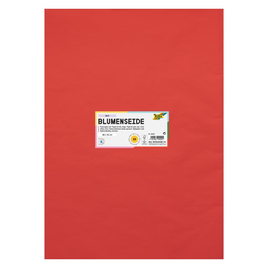 Werola Seidenpapier scharlachrot, 24 Bogen 50x75cm (20 g/m², 1x) (SC L1861)