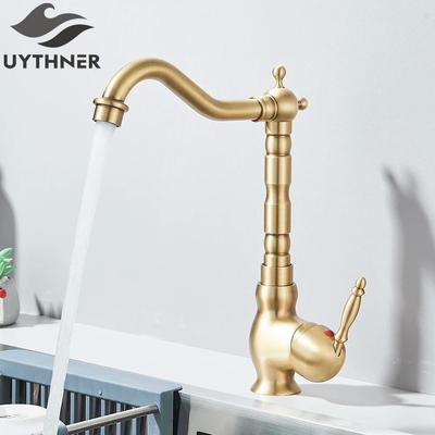 Uplifted Finds Uythner Retro Brass Antique Bronze Kitchen Sink Faucet c2