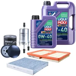 Inspektionspaket Mahle Inspektionskit Liqui Moly 0W-40 für SKODA FABIA III Estat