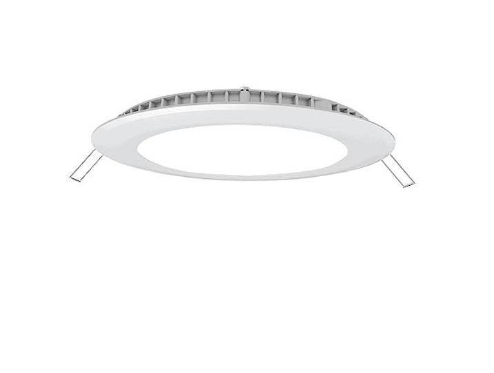 V-TAC LED Premium Panel - Downlight à encastrer au plafond\, blanc chaud\, 18W\, 3000K\, avec pilote et clips (Installation facile) Taille de coupe à 225mm