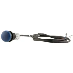 Eaton 185144 Leuchtmelder, flach, Kabel (schwarz) mit offenem Ende, 4-polig, 3.5 m, Linse blau, LED blau, 24 V AC/DC C22-L-B-24-P65