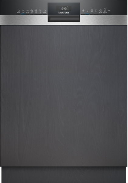 Siemens iQ300 SN53ES04BE, Halb integriert, Standardgröße (60 cm), Schwarz, Edelstahl, 1,75 m, 1,65 m, 1,9 m