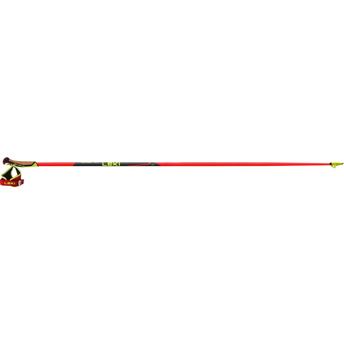 LEKI HRC Marathon bright red-neonyellow-black 140 cm 652403091140
