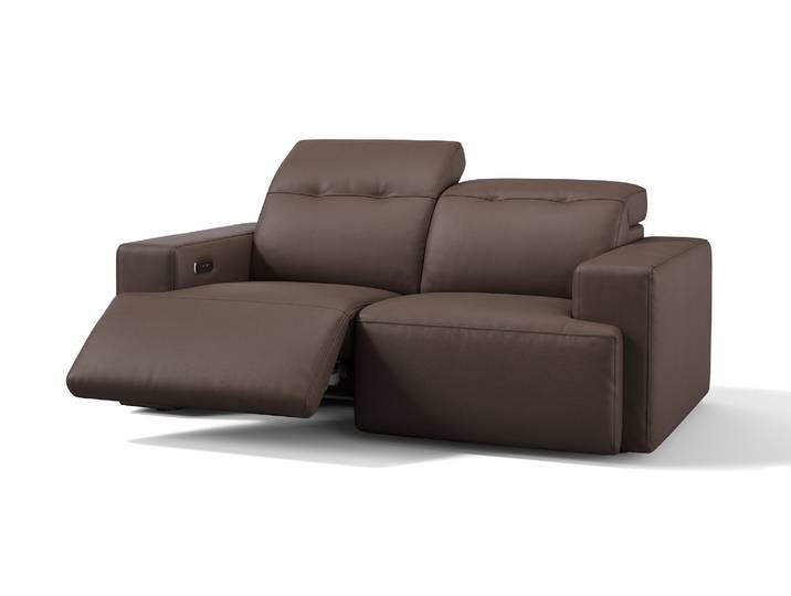 Leder 2-Sitzer SORANO Relaxsofa Funktionscouch elektrisch verstellbar Couch