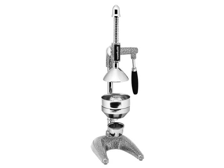GGM Gastro Saftpresse 485 mm Gusseisen grau robuste Gusseisen-Konstruktion, mühelose Saftgewinnung, rutschsicherer Stand, einfache Reinigung, sofort einsatzbereit
