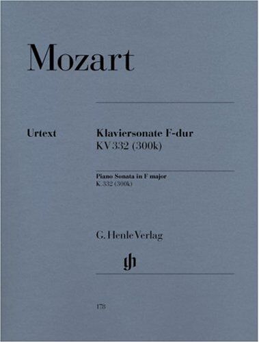 Wolfgang Amadeus Mozart - Klaviersonate F-dur KV 332 (300k) - Preis vom 09.10.2026 07:28:09 h