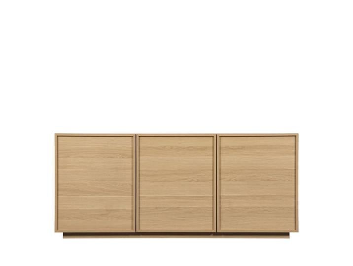 Buffet 3 portes en bois l160cm - bois clair