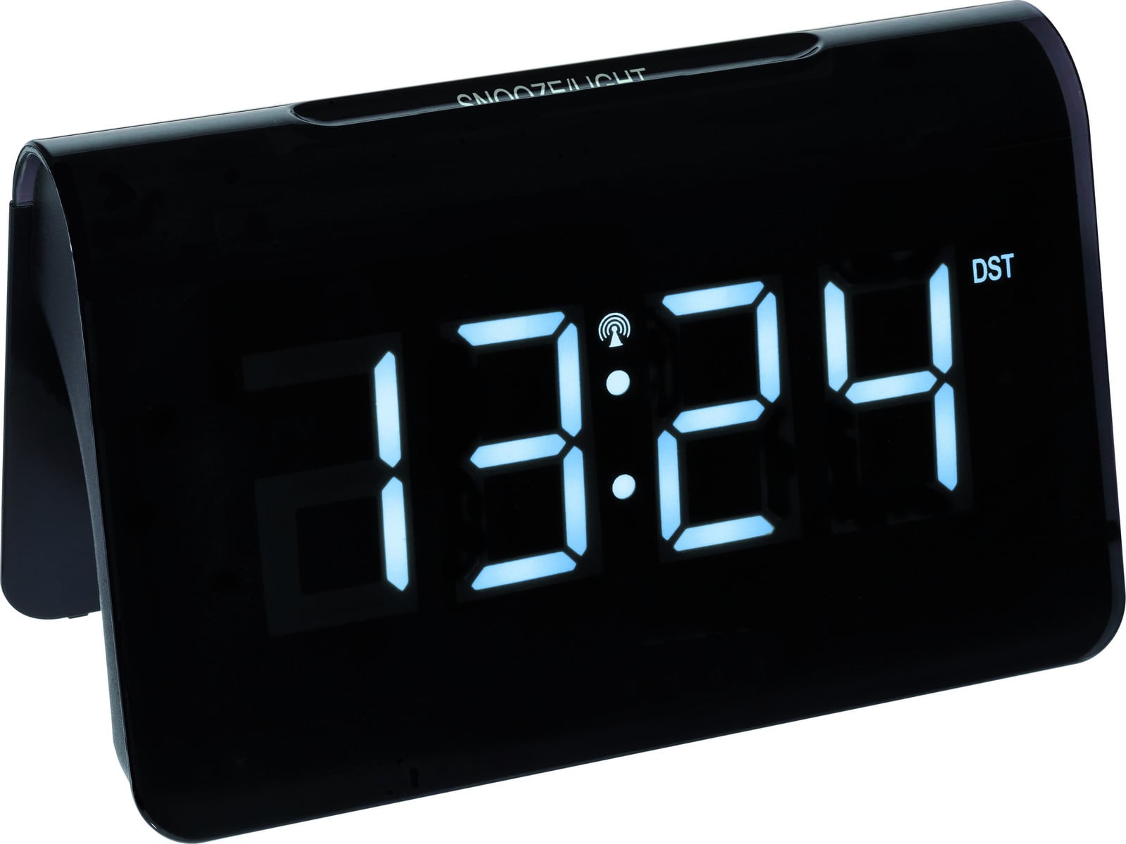TFA Dostmann Digitale radio-wekker ICON 60.2543 - zwart met witte en rode LED-verlichting
