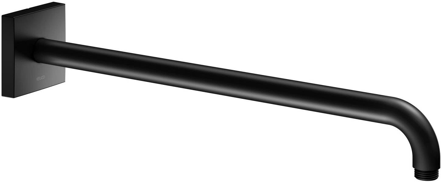 Keuco Black Selection shower arm for wall connection, projection 45 cm, angular 53088370402