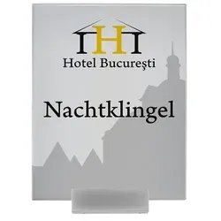 MONACO Türschild DIN A5 quer, Format: 148x210 mm, 1 Adapter 12 cm
