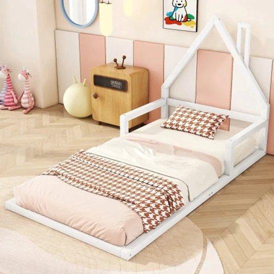 Massivholz Kinderbett - Einfache Form - 90*200 cm - Beige