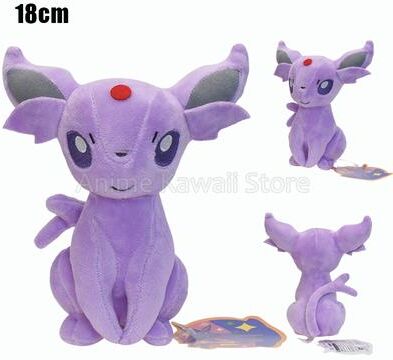 Lush Living Finds Pokemon Plush Toy, Mimikyu Eevee Umbreon Flareon Jolteon Vaporeon Glaceon Sylveon Espeon Evolution Stuffed Peluche Doll t Sitting Espeon