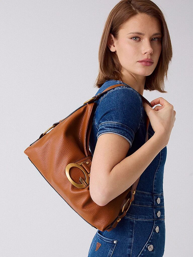 Guess Tasche - Schultertasche CAMDEN camel W