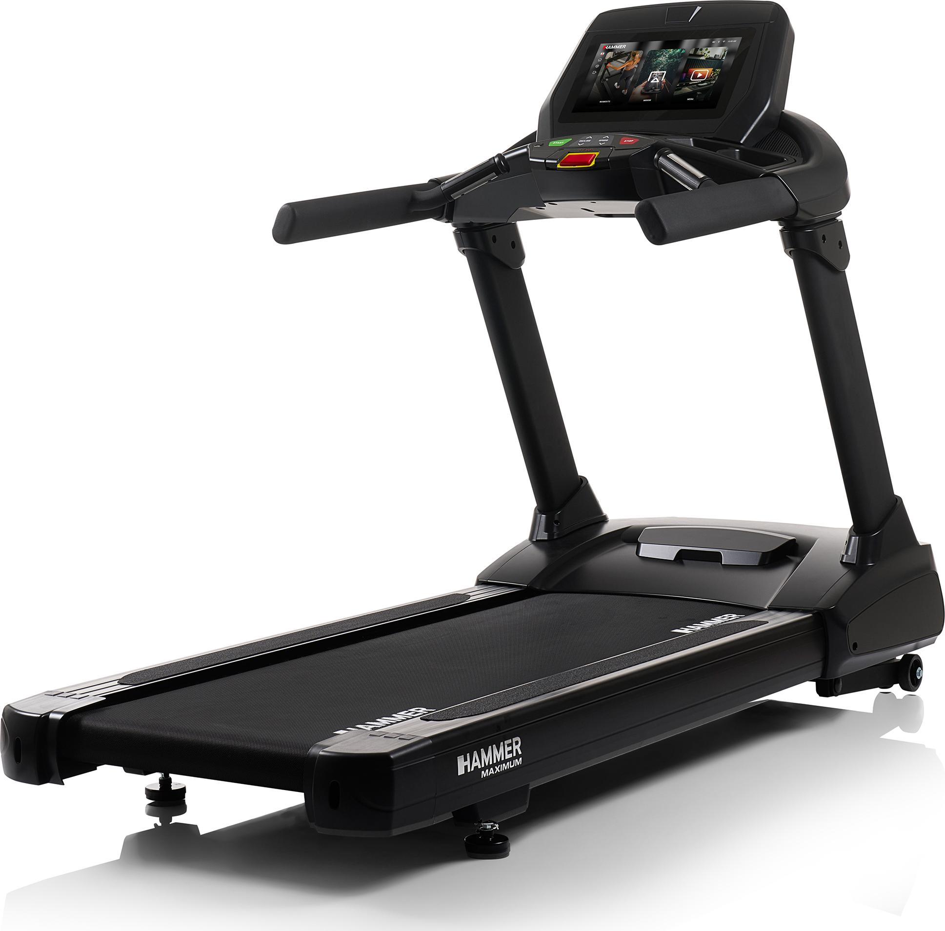 HAMMER Laufband TR 8000 '25 - Profi Laufband elektrisch, bis 22 km/h & 15% Steigung, TFT-Display, klappbar, mit Pulssensoren & 10 Trainingsprogrammen