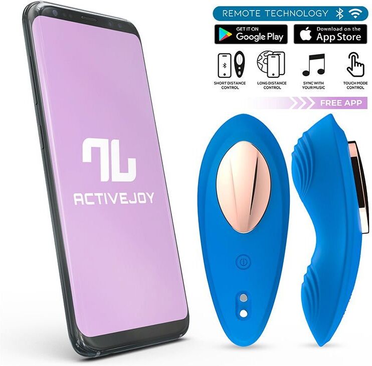Intoyou Vibrateur de culotte avec App. - Bleu