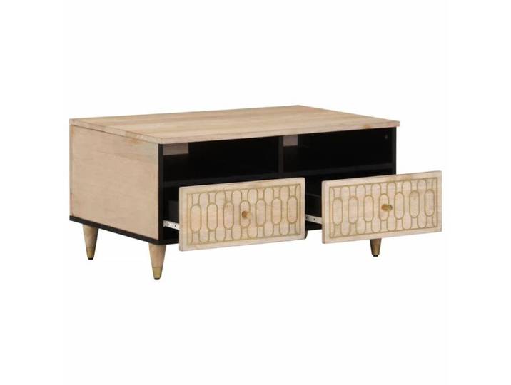 Petite table Support Table basse - Solomon - 80x54x40 cm Bois de manguier massif JUILLET3589736