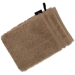 Vossen Waschlappen Vienna Style 16 x 22 cm Baumwolle Braun Camel