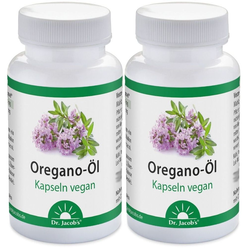 Oregano ÖL Kapseln vegan Dr.Jacob's 2x 2x60 St