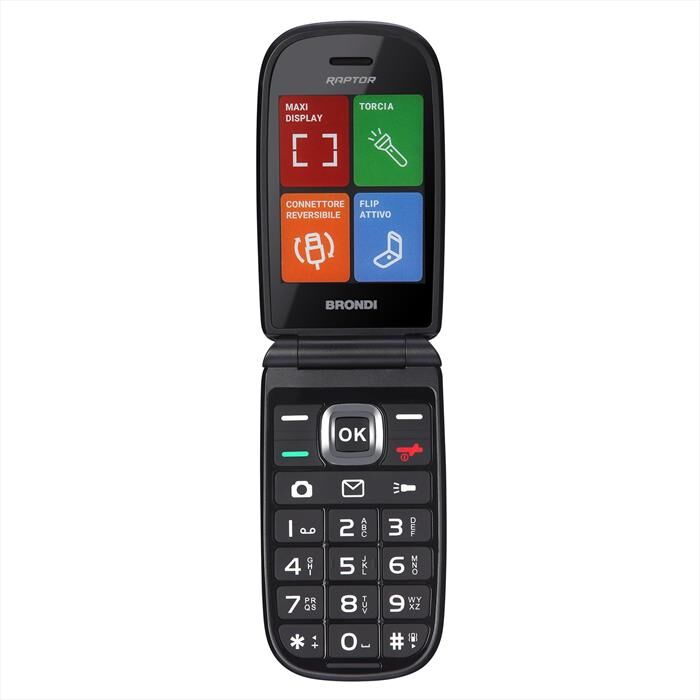 Brondi Cellulare Raptor-black Metal