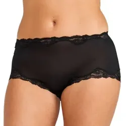 Damella Silk Brief Schwarz Seide Small Damen