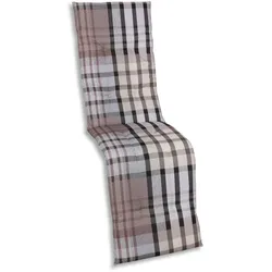 GO-DE Textil Relaxauflage Karo braun-beige