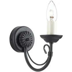 Elstead Lighting, Deckenleuchte, Chartwell Wandleuchte E14 Schwarz, Made in UK (E14)