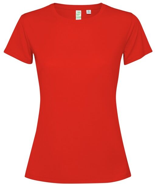 T-shirt technique ajusté personnalisable antibactérien Estoril Woman rouge S