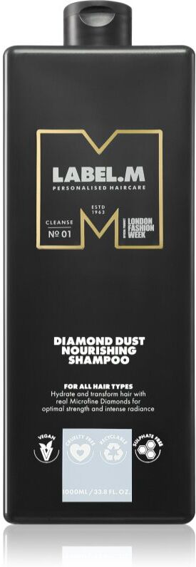 label.m Diamond Dust Nourishing Shampoo shampoing nourrissant pour tous types de cheveux 1000 ml