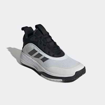 Basketballschuh ADIDAS SPORTSWEAR "OWN THE GAME 3", Herren, Gr. 43, schwarz-weiß (cloud weiß, core schwarz, core schwarz), Synthetik, Textil, Schuhe