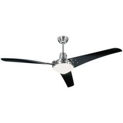 CasaFan Mirage Deckenventilator 53 W (Ø x H) 142 cm x 395 mm Chrom (gebürstet) mit Fernbedienung, mit Beleuchtung, Winterbetrieb 9313211