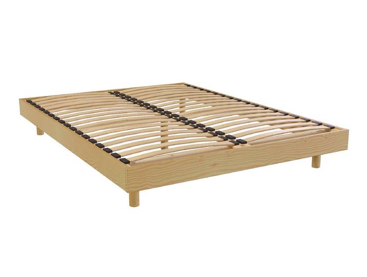 Sommier à lattes 2 places bois Kit France - 160x200 160x200 Miel