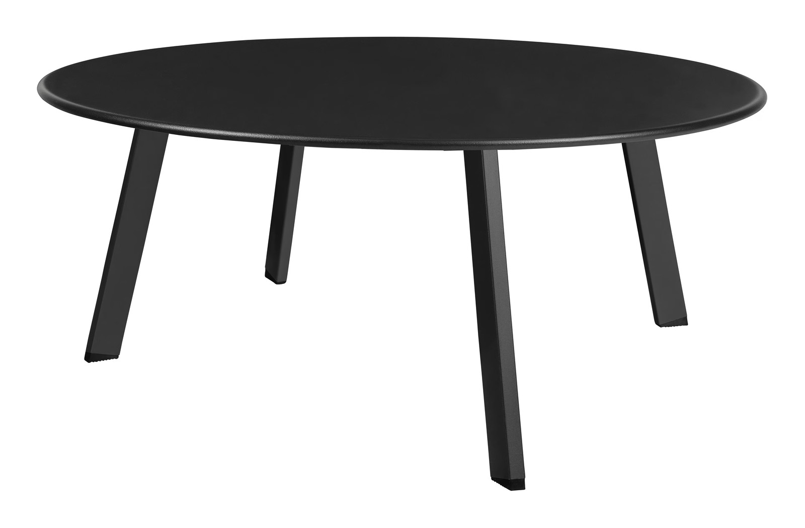 WOOOD Outdoor Bijzettafel Fer - Zwart - Rond - Ø70 cm