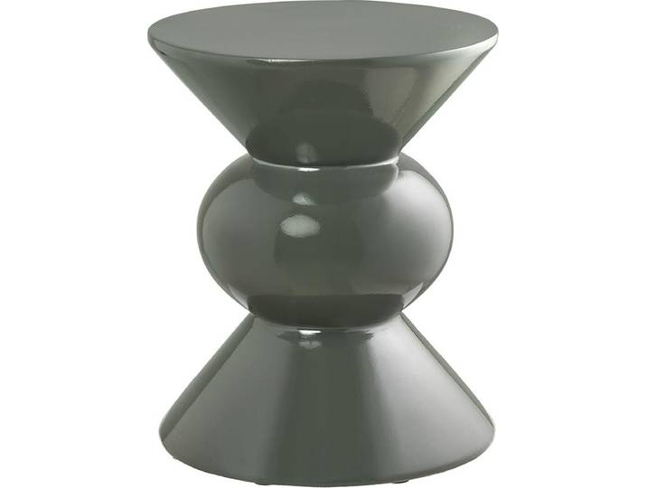 Lisa Design David - bout de canapé cylindrique - 41 cm \, Vert