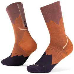 Buff, Unisex, Sportsocken, Merino Lightweight Crew Sock LWC3 (45 - 47), Orange